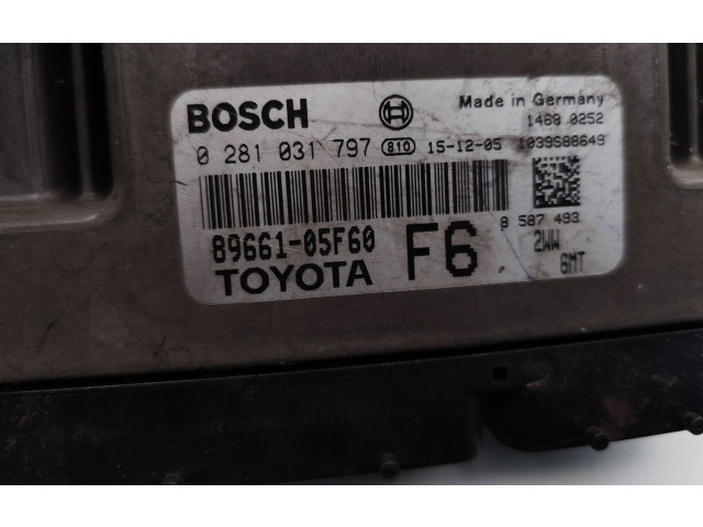 Řídící jednotka 89661-05F60, 0281031797   Toyota Avensis T270 2016