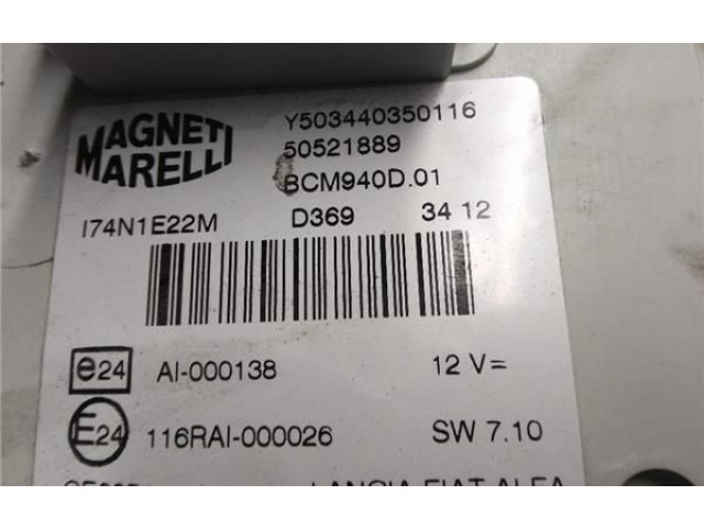   Pojistková skříňka 50521889, 50521889   Alfa Romeo Giulietta 2012