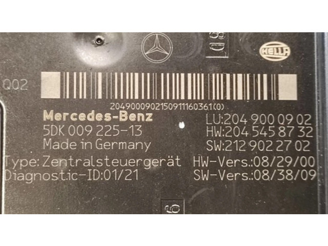   Pojistková skříňka 2049008902, 5DK00922513   Mercedes-Benz C W204 2007