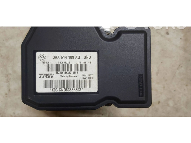 Jednotka ABS 3AA614109AQ, 17654081   Volkswagen PASSAT B7 2013