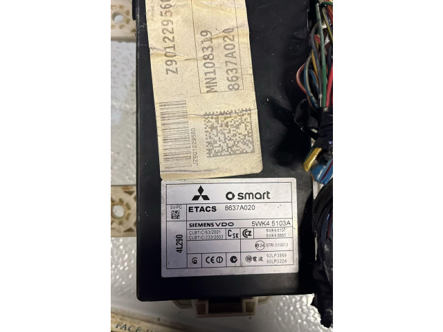 Блок предохранителей 8637a020, 5WK45103A   Mitsubishi Colt CZ3    