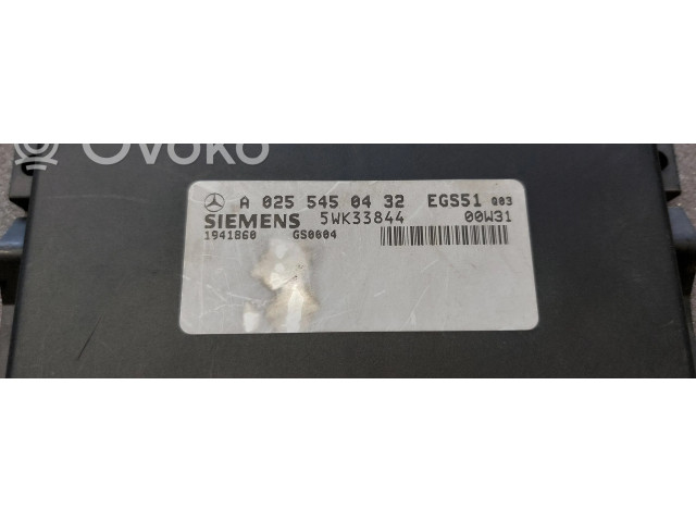 Блок управления коробкой передач A0255450432, 5WK33844   Mercedes-Benz C W203