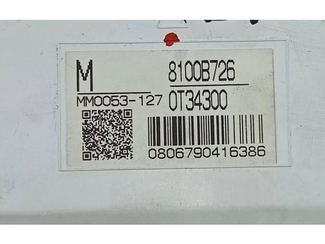 Přístrojová deska  Mitsubishi ASX 2011 8100B726, 0T34300  