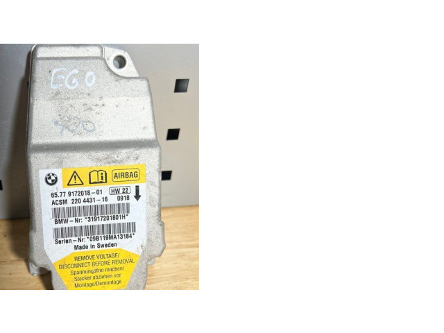 Блок подушек безопасности 9172018, 6577917201801   BMW 5 E60 E61