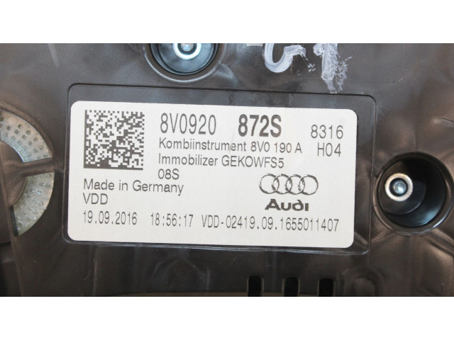 Панель приборов 8V0920872S   Audi Q2 -       