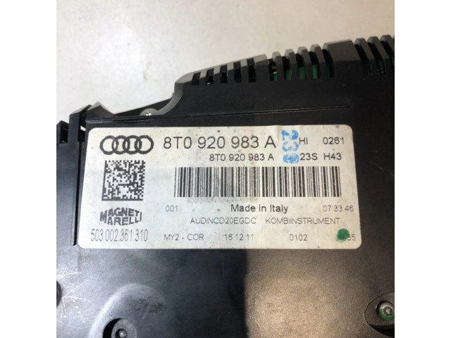 Панель приборов 8T0920983A   Audi A5 8T 8F       