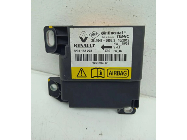 Блок подушек безопасности 8201163278, CENTRALITAAIRBAG   Renault Sandero I