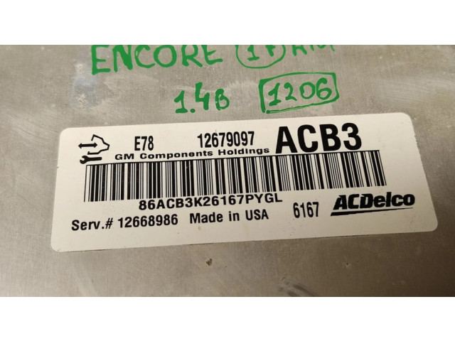 Řídící jednotka 12679097, 12668986   Buick Encore I 2017