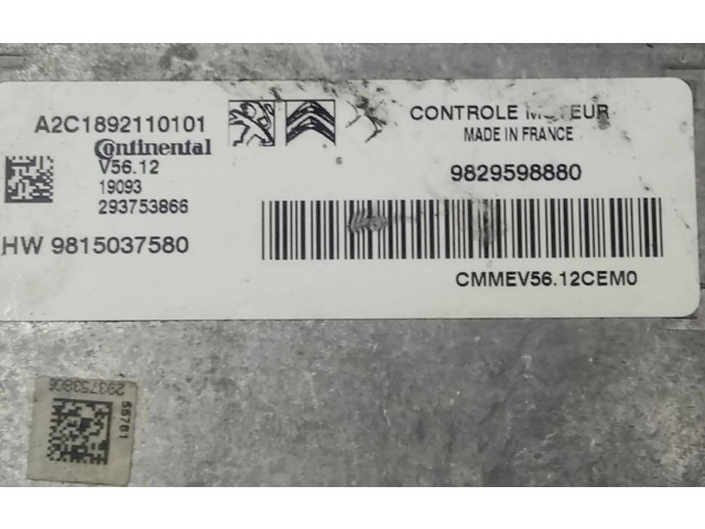 Řídící jednotka 9829598880   Peugeot 2008 I 2019