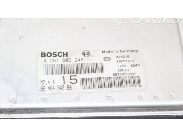 Блок управления двигателя 0261206246, 9648484380   Citroen Saxo