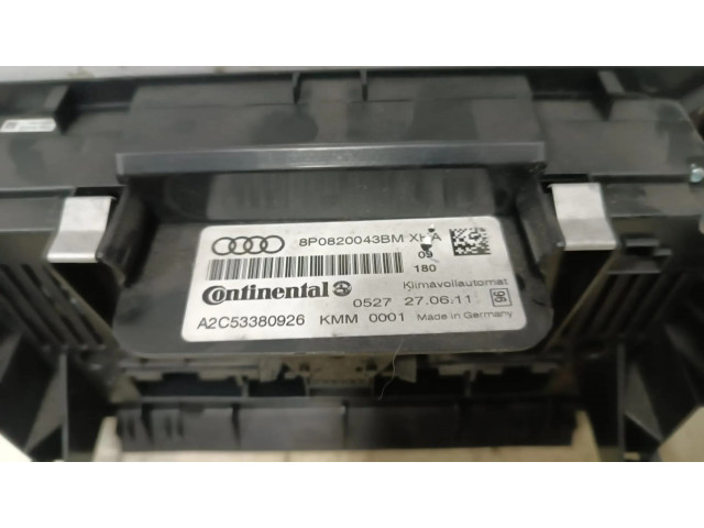 Блок управления климат-контролем 8P0820043BM   Audi A3 S3 8P