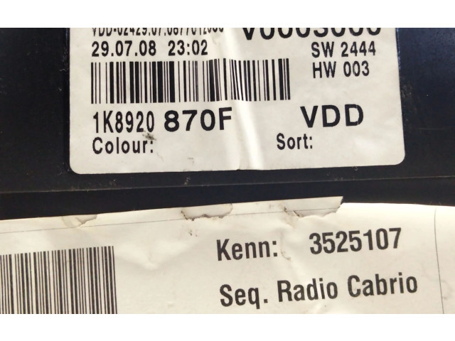 Панель приборов 1K89290870F   Volkswagen Scirocco       