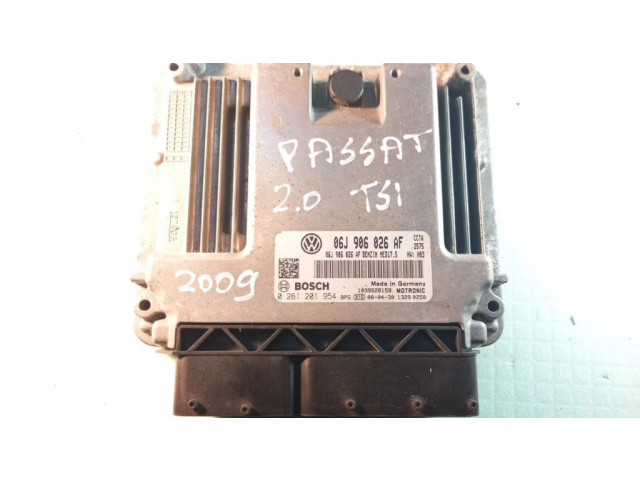 Блок управления двигателя 0261201954, 06J906026AF   Volkswagen PASSAT B6