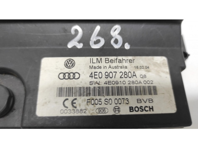 Блок комфорта 4E0907280A, 4E0910280A   Audi A8 S8 D3 4E   