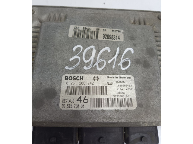 Řídící jednotka 9651529080, 0261206742   Peugeot 607 2003