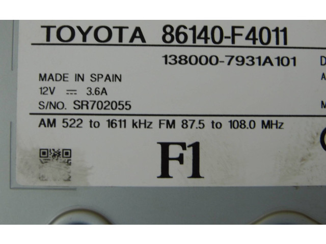 Дисплей    86140F4011, 100510   Toyota C-HR I