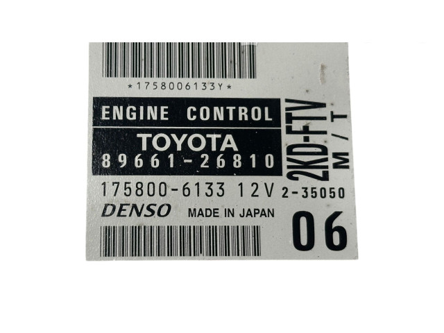 Řídící jednotka 8966126810, 1758006133   Toyota Hiace (H100) 2002