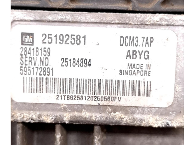 Řídící jednotka 25192581, 28418159   Opel Antara 2015