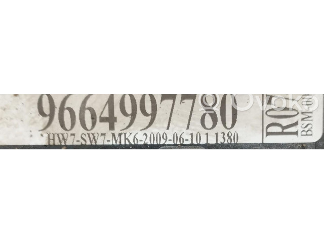 Pojistková skříňka Řídící jednotka BSM 9664997780, 9664997780   Peugeot 207 CC 2008