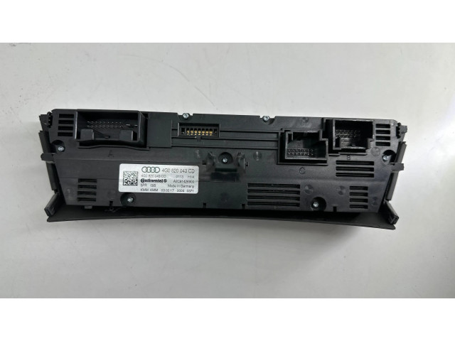 Блок управления климат-контролем 4G0820043CD, A2C91426900   Audi A6 S6 C7 4G