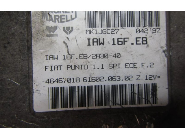 Řídící jednotka    Fiat Punto Evo 1998