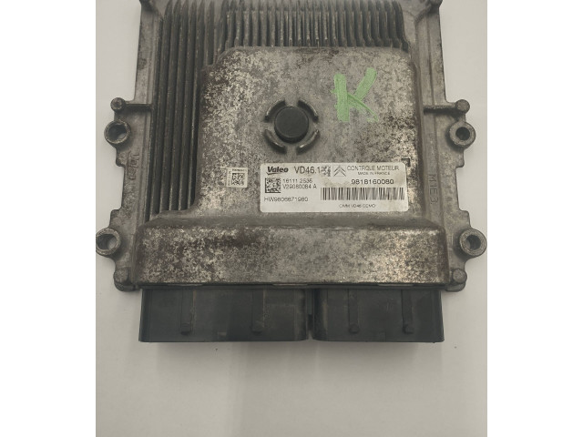 Блок управления двигателя 161112535, 9818160080   Citroen Berlingo