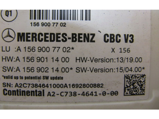 Модуль управления BSM A1569007702   Mercedes-Benz GLA W156    