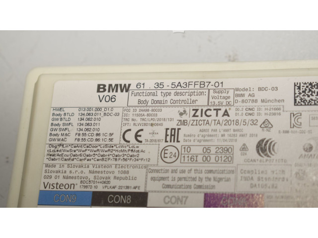 Řídící jednotka 5A3FFB7, 5A307E2   BMW 3 G20 G21 2021