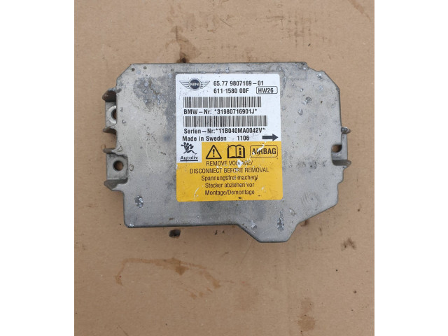 Блок подушек безопасности 31980716901J, 611158000F   Mini One - Cooper Coupe R56