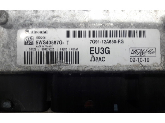 Блок управления двигателем Блок управления 7G91-12A650-RG   Ford Galaxy