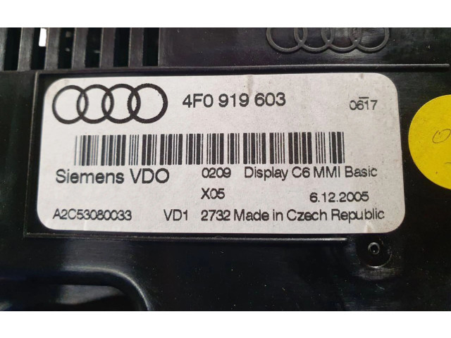 Дисплей    4F0919603   Audi A6 S6 C6 4F
