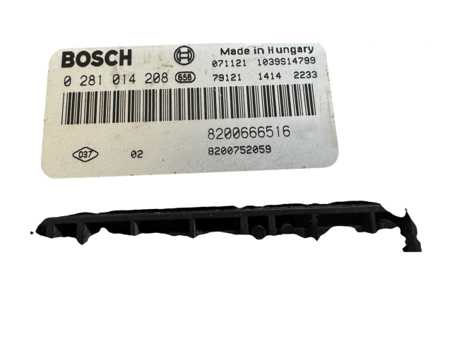 Řídící jednotka 8200666516, 0281014208   Nissan Primastar 2009