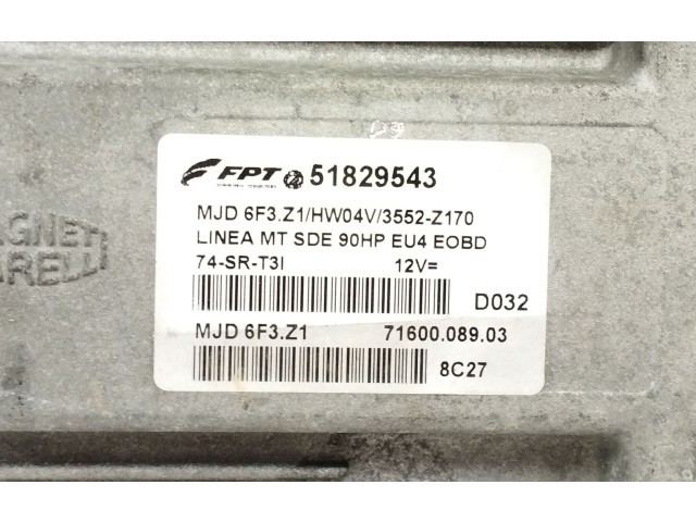Блок управления двигателя 51829543, 7160008903   Fiat Linea