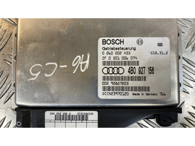 Блок управления коробкой передач 4B0927156, 0260002455   Audi A6 S6 C5 4B