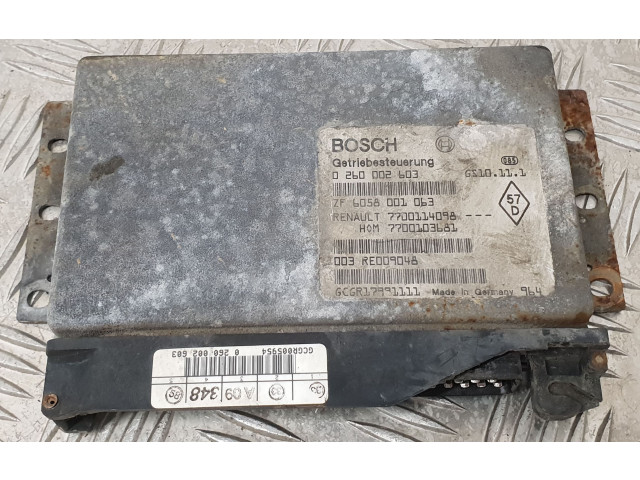 Блок управления коробкой передач 7700114098, 0260002603   Renault Espace III