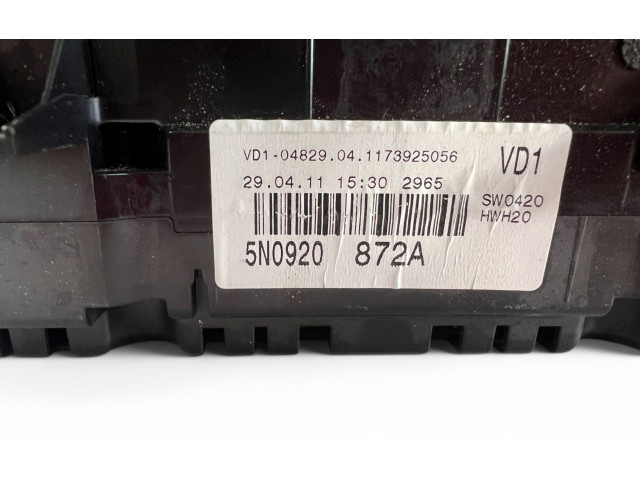 Панель приборов 5N0920872A   Volkswagen Tiguan       