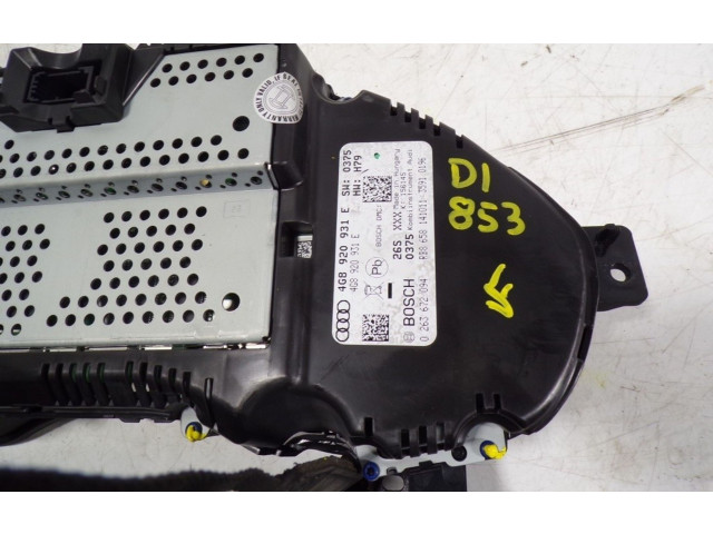 Přístrojová deska  Audi A7 S7 4G 2011 4G8920931E, 4G8920931E  