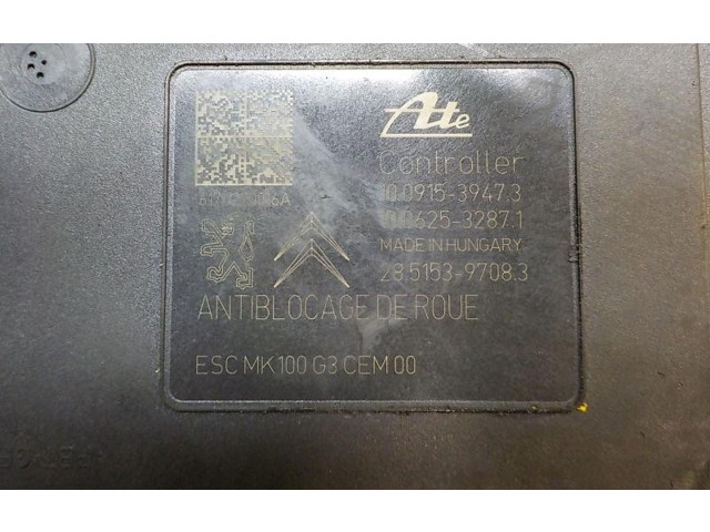 Jednotka ABS 1616784380, 9817032680   Citroen C-Elysée 2017