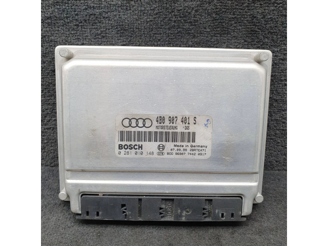 Блок управления двигателя 4B0907401S, 0281010148   Audi A6 S6 C5 4B