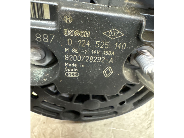 Генератор 8200728292A, 0124525140   Nissan Qashqai      