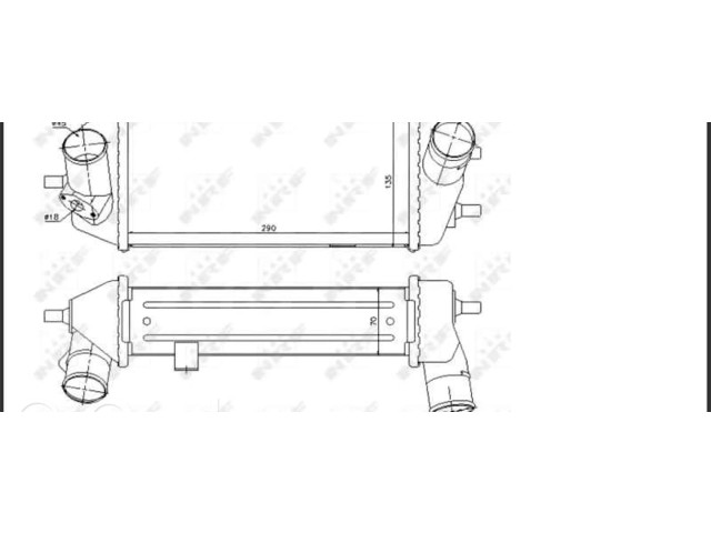 Интеркулер  282702A720, 30327   Hyundai ix20 1.6