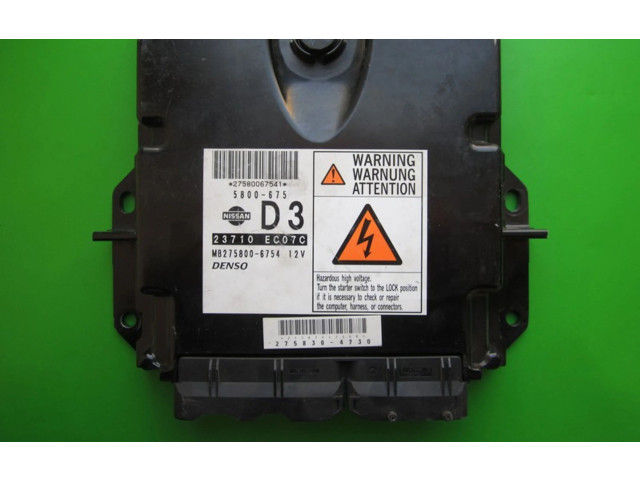 Řídící jednotka 23710EC07C, MB275800-6754   Nissan Navara D40 2007