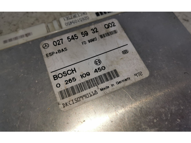 Блок управления АБС 0275455932, 0265109450   Mercedes-Benz CLK A208 C208
