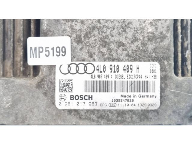 Блок управления двигателя 4L0910409H, 4L0907409A   Audi Q7 4L