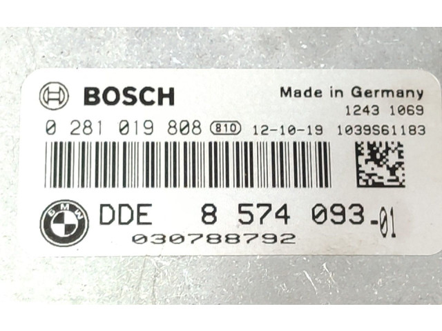Řídící jednotka 0281019808, 8574093   BMW M3 F80 2012