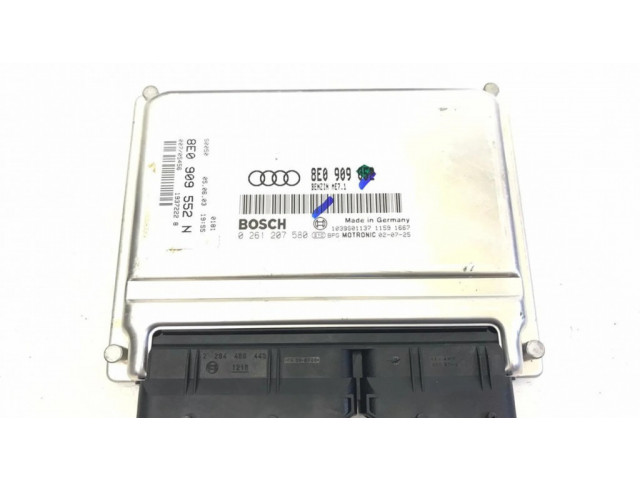 Комплект блоков управления 8E0909552N, 0261207580   Audi A4 S4 B6 8E 8H