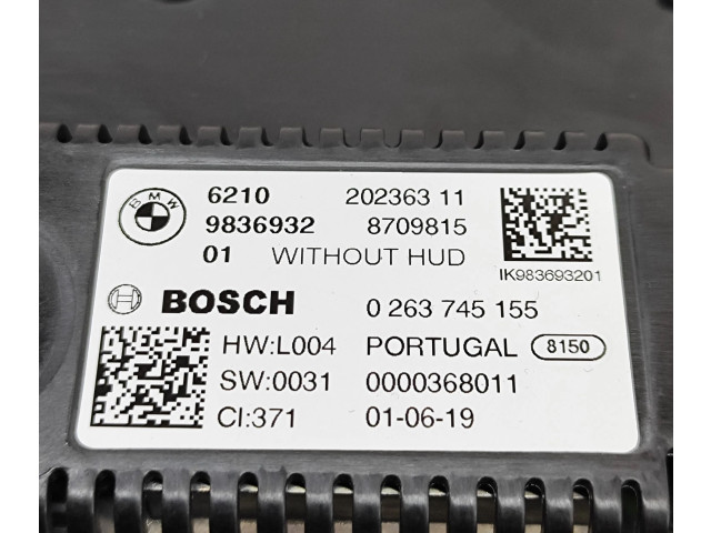 Přístrojová deska  BMW 3 G20 G21 2019 9836932  