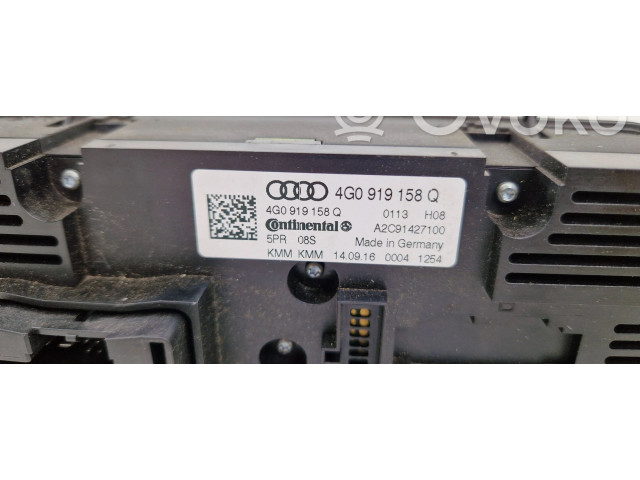 Блок управления климат-контролем 4G0919158Q, A2C91427100   Audi A6 S6 C7 4G