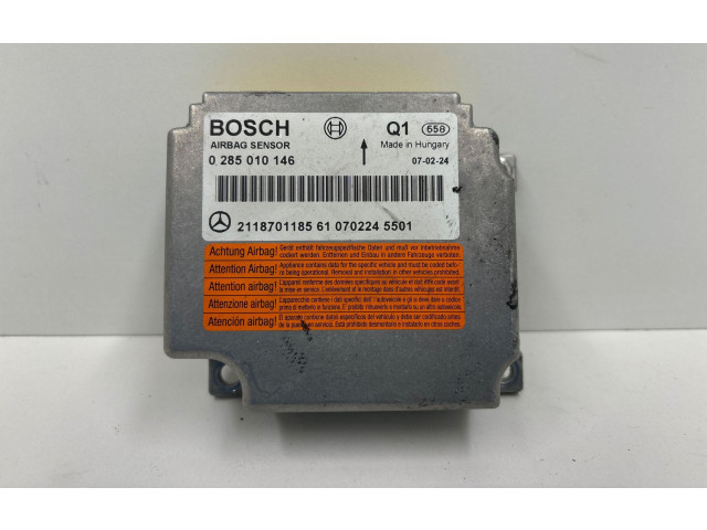 Блок подушек безопасности A2118701185, 0285010146   Mercedes-Benz CLS AMG C219