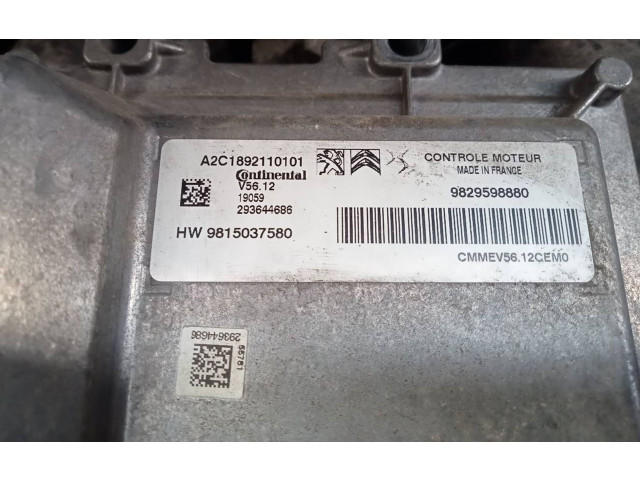 Řídící jednotka 9829598880, A2C1892110101   Peugeot 2008 I 2019